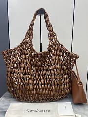 YSL ICARE medium in wood beads 31-46×28×16cm - 2