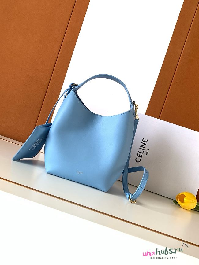 Celine Small Hobo Blue 18x31x6cm - 1