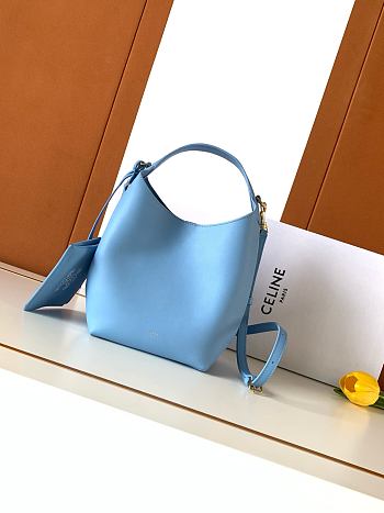 Celine Small Hobo Blue 18x31x6cm