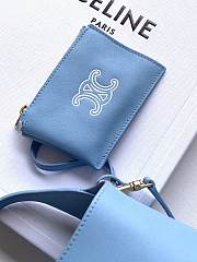 Celine Small Hobo Blue 18x31x6cm - 5