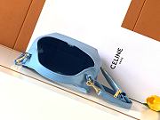 Celine Small Hobo Blue 18x31x6cm - 4