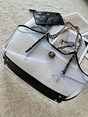 Chanel 26s Coco Beach Tote Transparent 47x32x11cm - 3
