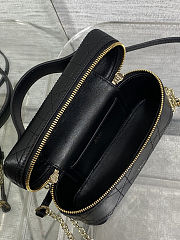 Dior Lady Vanity Bag Black 19x16.5x5.5cm - 5