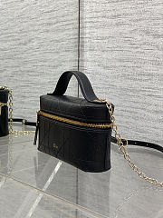 Dior Lady Vanity Bag Black 19x16.5x5.5cm - 2