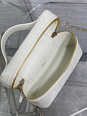 Dior Lady Vanity Bag White 19x16.5x5.5cm - 5