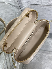 Dior Lady Vanity Bag Beige 19x16.5x5.5cm - 5