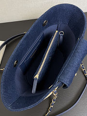 Chanel Raffia Denim tote Bag 34x17x12.5cm - 5