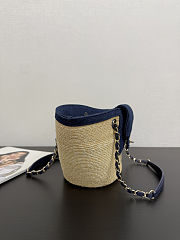 Chanel Raffia Denim tote Bag 34x17x12.5cm - 3