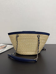 Chanel Raffia Denim tote Bag 34x17x12.5cm - 2