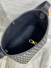 Dior Medium Médaillon Bucket Bag Blue 26.5x26x15cm - 4