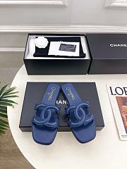 Chanel Blue Slides - 1