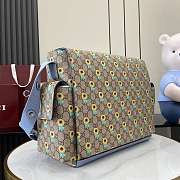 Gucci Diaper Sunflower Canvas Changing Bag 45x32x15cm - 3