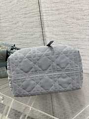 Dior Toujours suede blue Tote - 23*14*12cm - 4