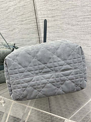 Dior Medium Toujours Bag suede blue - 28.5*19*21cm - 3