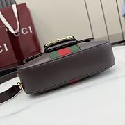 Gucci Horsebit 1955 small shoulder bag dark brown 21x14.5x5.5cm - 5