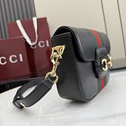 Gucci Horsebit 1955 small shoulder bag black 21x14.5x5.5cm - 4
