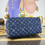 Louis Vuitton Speedy 30 Bandoulière Blue 34x22x19cm - 5