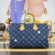 Louis Vuitton Speedy 30 Bandoulière Blue 34x22x19cm - 2
