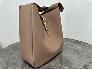 YSL LE 5 À 7 LARGE in grained Beige 30x31x13cm - 4
