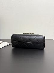Chanel Coco Shopping Bag Dark Grey Suede 31x28x12cm - 3