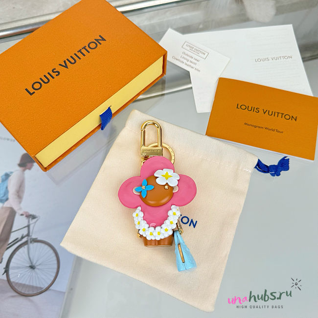 Louis Vuitton Resin Wood Vivienne Key Holder - 1