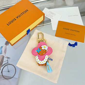 Louis Vuitton Resin Wood Vivienne Key Holder