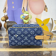 Louis Vuitton Locker Dopp Kit Denim 23x13x12cm - 5