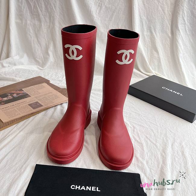 Chanel Red Boot - 1
