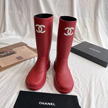 Chanel Red Boot
