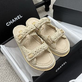 Chanel Raffia Sandal
