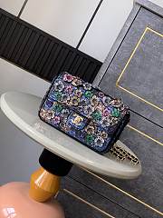 Chanel flap bag Floral Sequin 20cm - 1