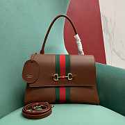 Gucci Paparazzo medium brown top handle bag 32x24x17cm - 1