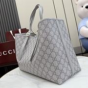 Gucci GG Emblem medium tote bag in grey - 38x25.5x15cm - 2