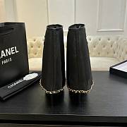 Chanel Mesh Lambskin Cap Toe Ankle Boots - 4