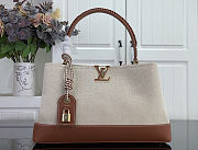 Louis Vuitton Capucines Weekender Tan 43.5x15.5x16cm - 1
