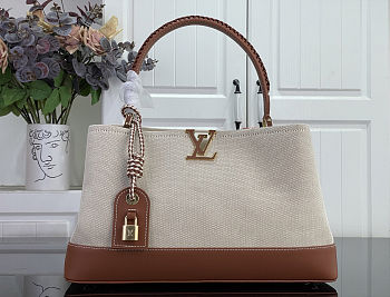 Louis Vuitton Capucines Weekender Tan 43.5x15.5x16cm
