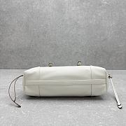 Prada Bonnie antiqued leather white tote bag 33x20x14cm - 3