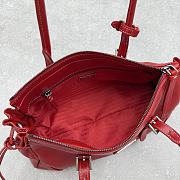 Prada Bonnie antiqued leather red tote bag 33x20x14cm - 5