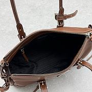 Prada Bonnie antiqued leather brown tote bag 33x20x14cm - 5