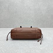 Prada Bonnie antiqued leather brown tote bag 33x20x14cm - 4