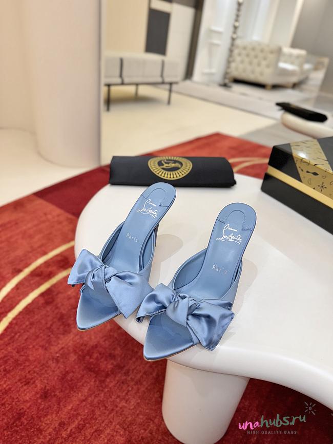 Christian Louboutin Mulazee heeled blue sandals 10cm - 1