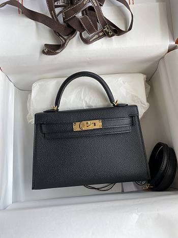 Hermes Kelly Mini Black Leather