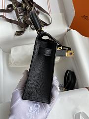 Hermes Kelly Mini Black Leather - 2