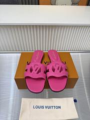 Louis Vuitton Isola Flat Mule Pink Suede - 2