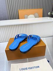 Louis Vuitton Isola Flat Mule Blue Suede - 4