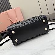 Miu Miu Arcadie matelassé Black leather bag 22x13x10.5cm - 5