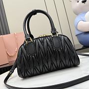 Miu Miu Arcadie matelassé Black leather bag 22x13x10.5cm - 4