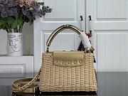 Louis Vuitton Capucines Mini Gold Rattan 21x13.6x8cm - 2
