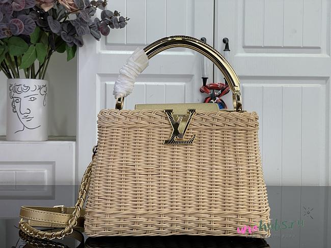 Louis Vuitton Capucines BB Raffia gold 27x17.3x9cm - 1