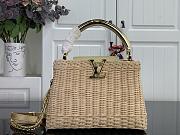 Louis Vuitton Capucines BB Raffia gold 27x17.3x9cm - 1